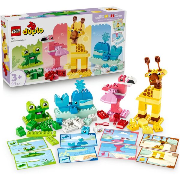 LEGO® Wir Bauen Tiere (10472), LEGO DUPLO Town Konstruktionsspielsteine, (94 St), Made in Europe