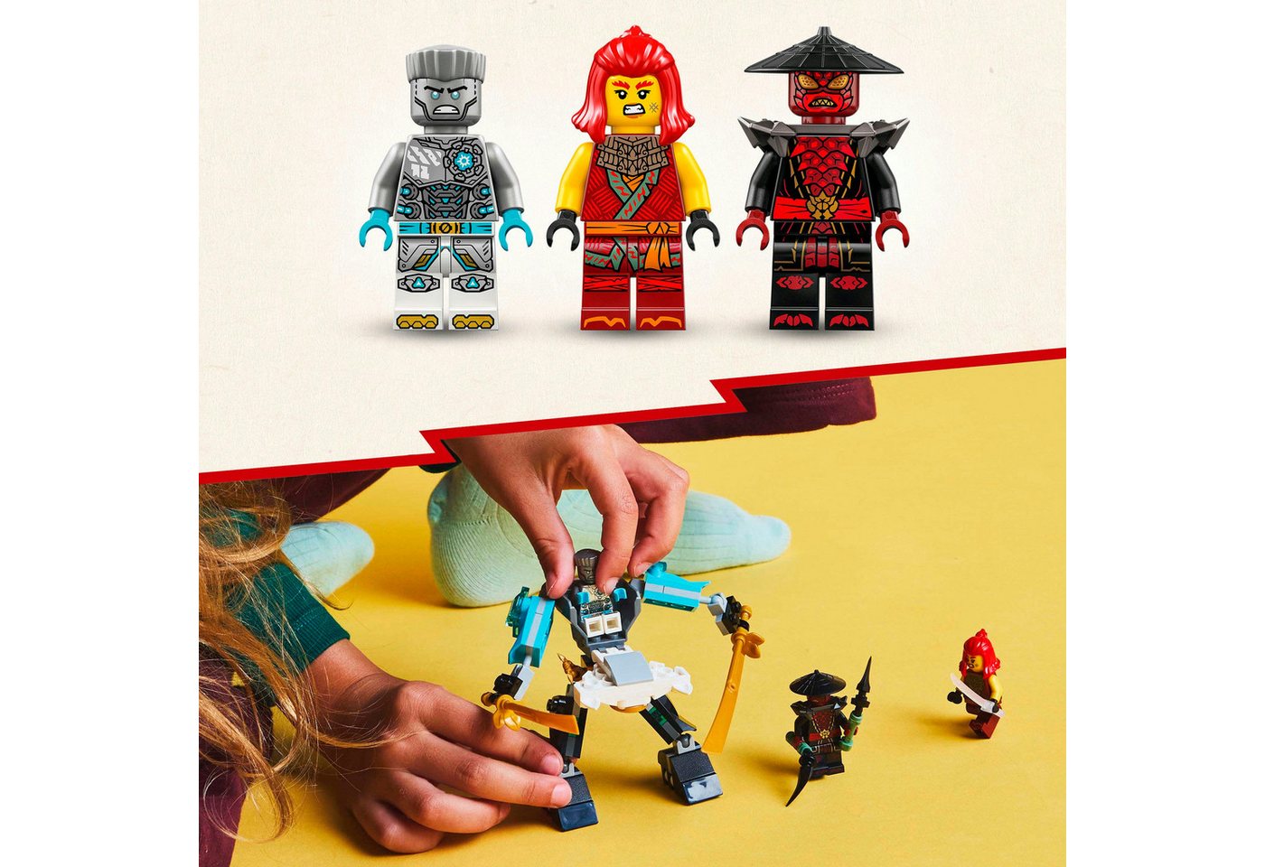 LEGO® Zanes Action-Mech (71827), LEGO Ninjago Konstruktionsspielsteine, (92 St), Made in Europe – Bild 5 von 5