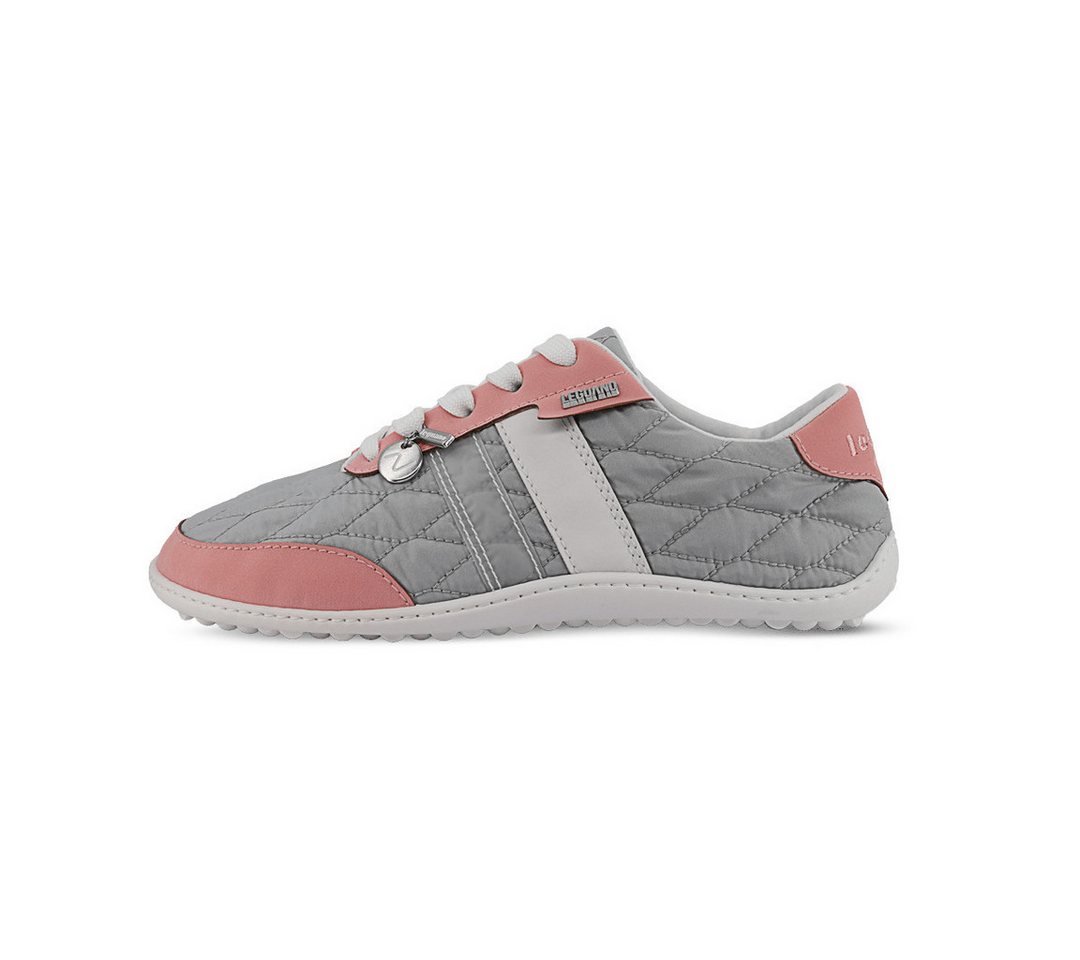 Leguano Barfussschuhe Nightstep (flexible Sohle, pures Barfußgefühl) rosa/grau Sneaker – Bild 2 von 5