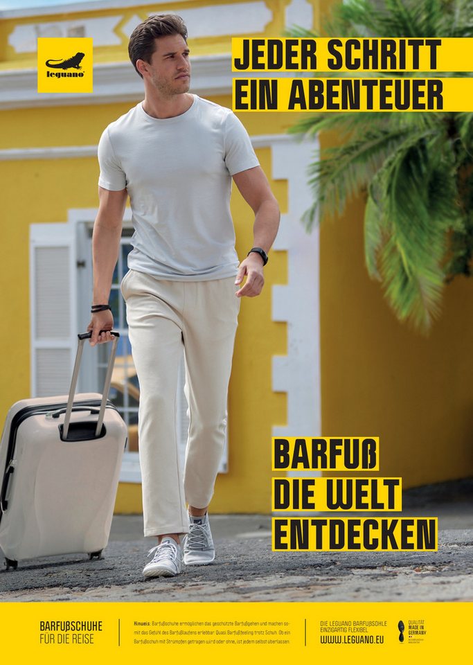 Leguano BEAT Barfußschuh, Freizeitschuh, Halbschuh, Schnürschuh für Maschinenwäsche geeignet – Bild 3 von 5