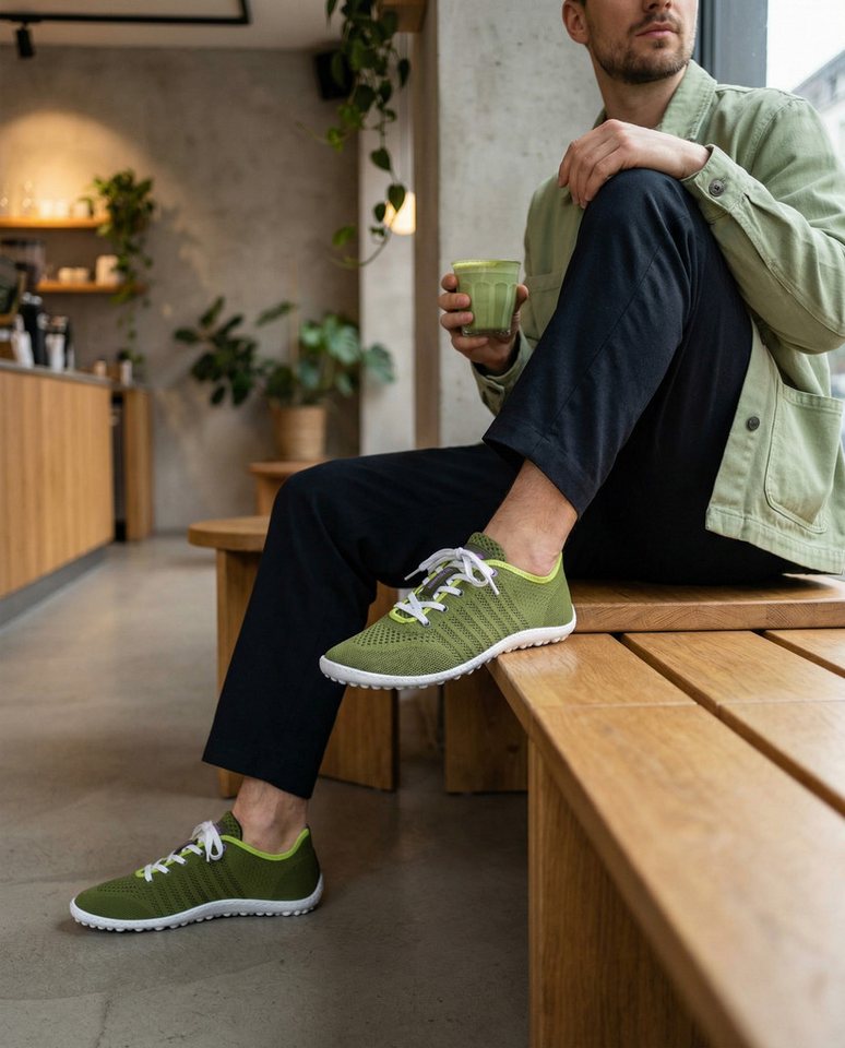 Leguano GO Barfußschuh, Freizeitschuh, Halbschuh, Schnürer mit 360 Grad Halbkugelsohle – Bild 4 von 5