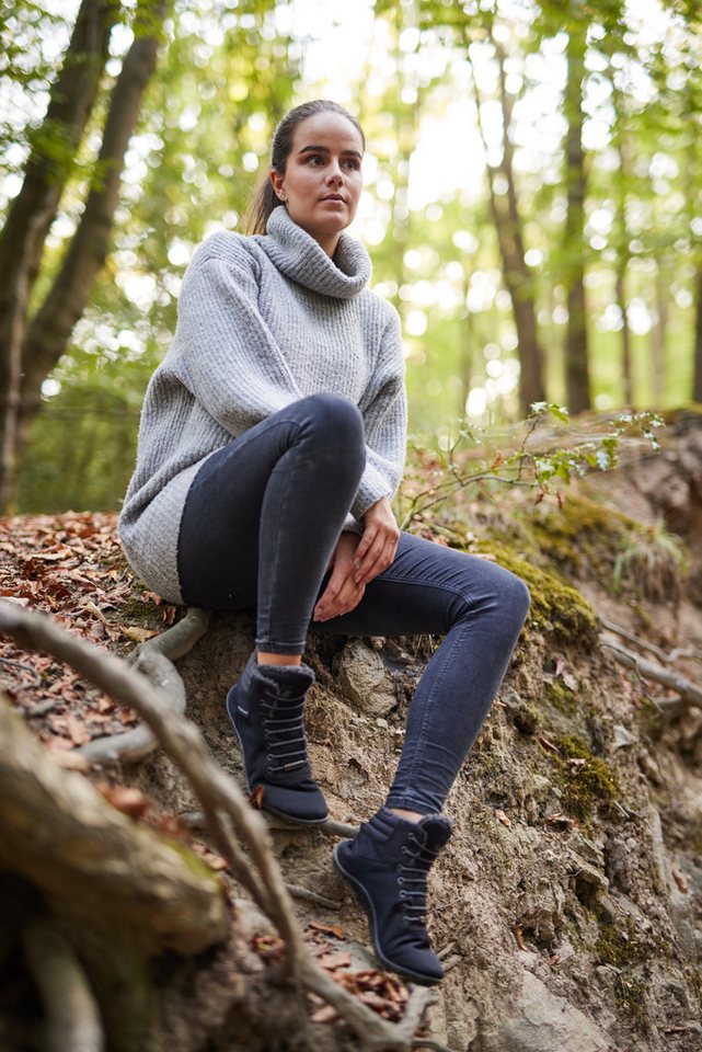 Leguano KOSMO Barfußschuh, Bequemschuh, Schnürboots mit einzigartiger Halbkugel-Laufsohle – Bild 4 von 5