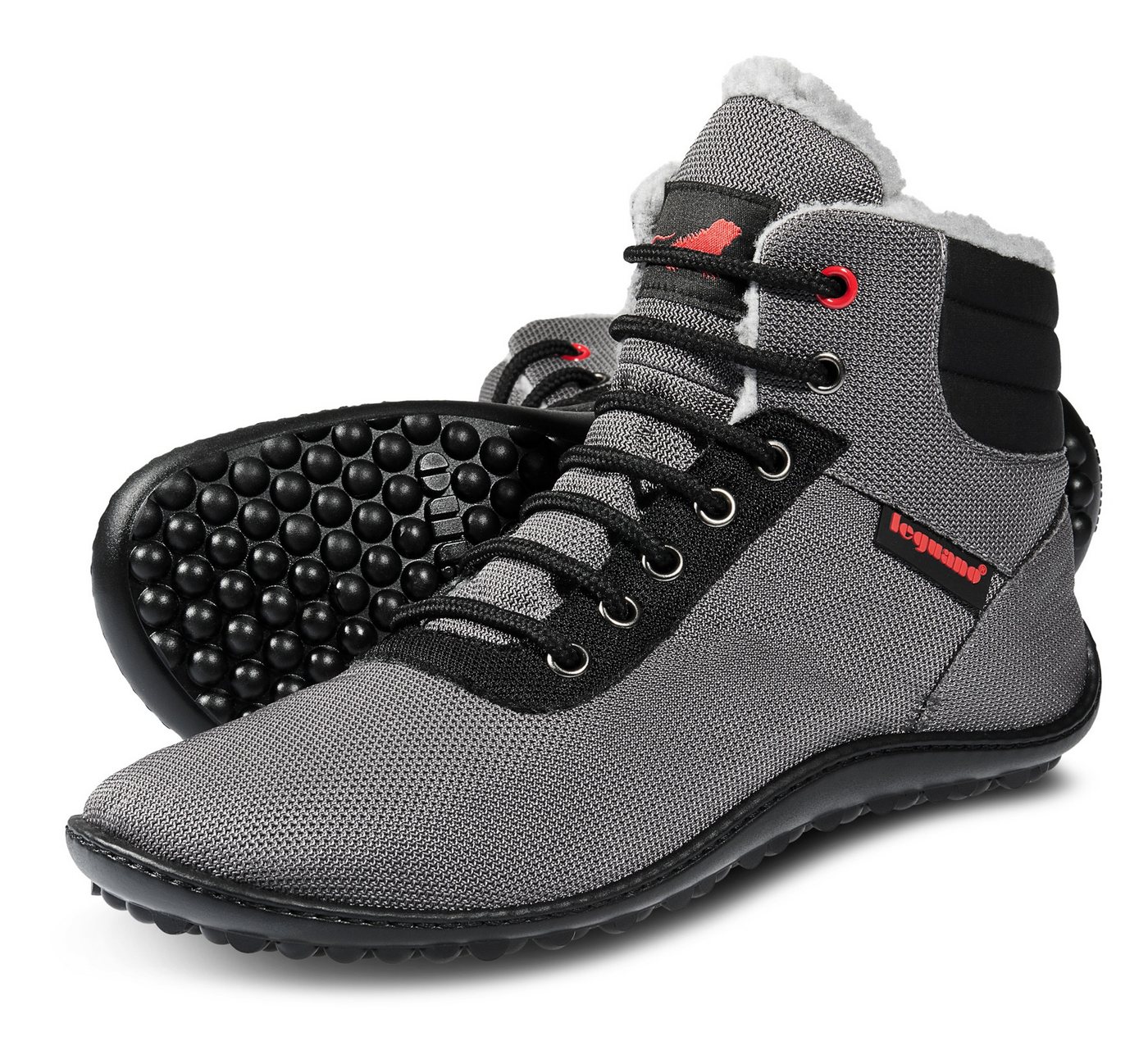 Leguano KOSMO Barfußschuh, Bequemschuh, Schnürboots mit einzigartiger Halbkugel-Laufsohle – Bild 4 von 5
