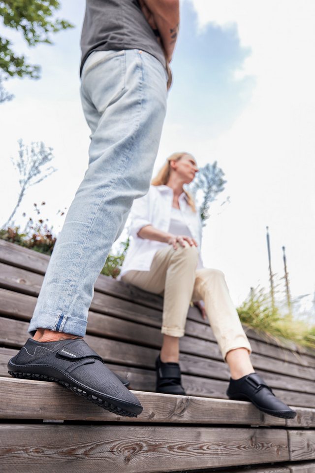Leguano NERON Barfußschuh, Klettschuh, Bequemschuh, Flats mit praktischem Klettverschluss – Bild 4 von 5
