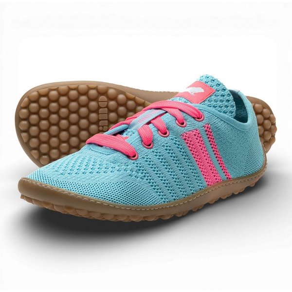 Leguano Sneaker Caribeo (flexible Sohle, pures Barfußgefühl) blau Barfußschuh