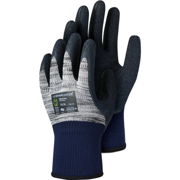 Leibwächter Arbeitshandschuhe 6 Paar / 12 Paar robuster Bau Handwerk Mechaniker Handschuh IRON (12-St) robust, trockene und leicht nasse Umgebung geeignet