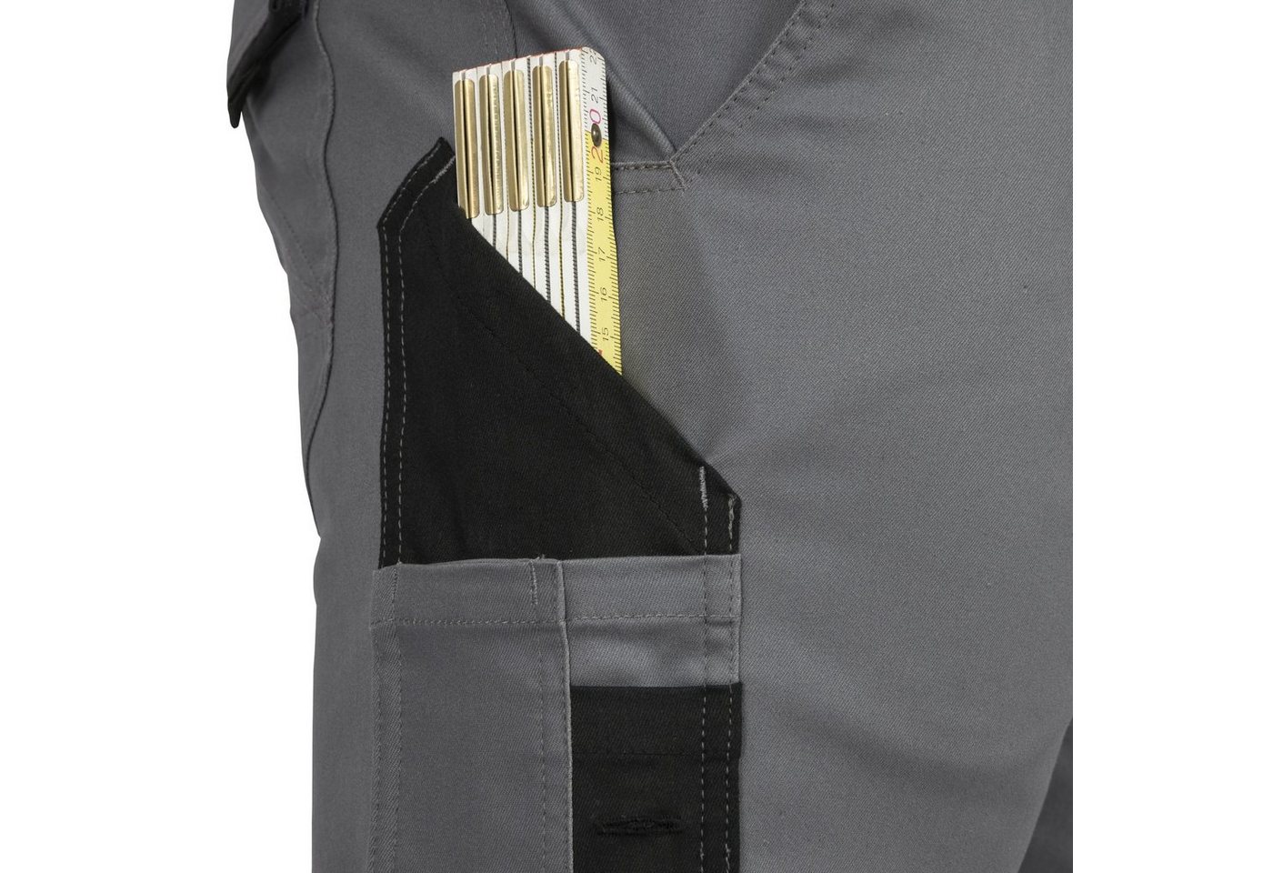 Leibwächter Arbeitshose Damen Flex-line Arbeitshose mit Reflektoren und femininer Passform (Ergonomische Passform mit Reflektoren, Funktionshose für Handwerk, L – Bild 5 von 5