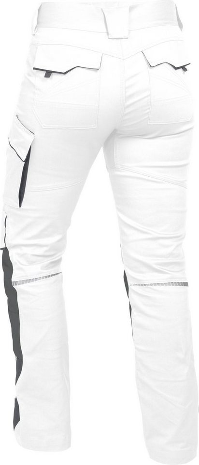 Leibwächter Arbeitshose Damen Flex-line Arbeitshose mit Reflektoren und femininer Passform (Ergonomische Passform mit Reflektoren, Funktionshose für Handwerk, L – Bild 2 von 5