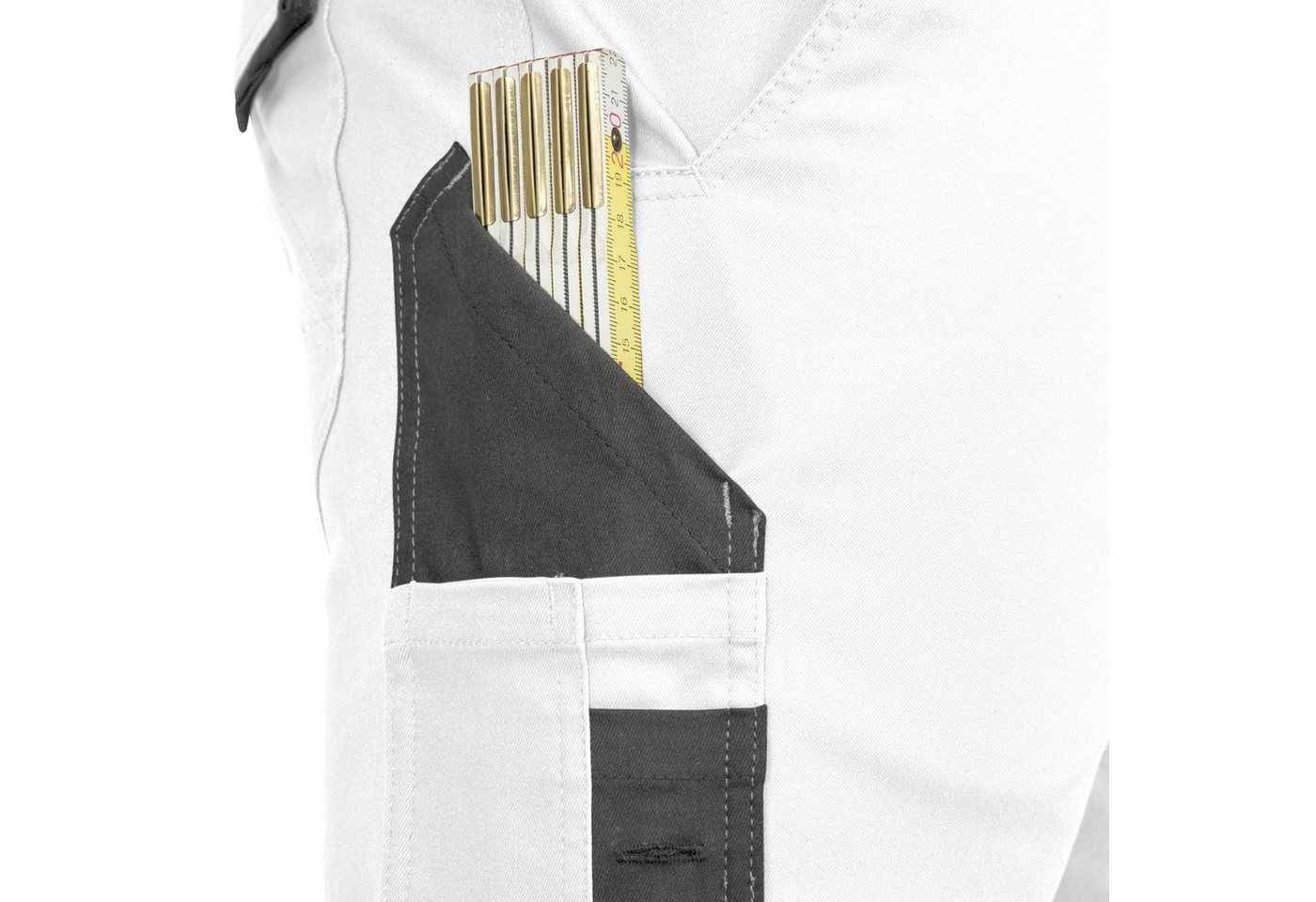 Leibwächter Arbeitshose Damen Flex-line Arbeitshose mit Reflektoren und femininer Passform (Ergonomische Passform mit Reflektoren, Funktionshose für Handwerk, L – Bild 4 von 5
