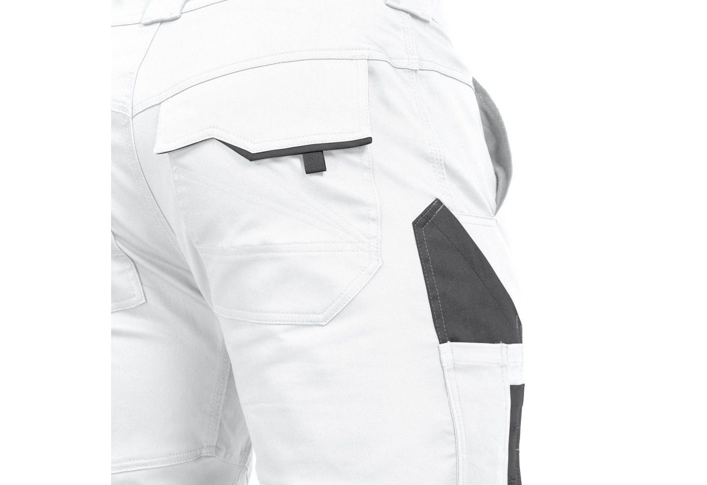 Leibwächter Arbeitshose Damen Flex-line Arbeitshose mit Reflektoren und femininer Passform (Ergonomische Passform mit Reflektoren, Funktionshose für Handwerk, L – Bild 5 von 5