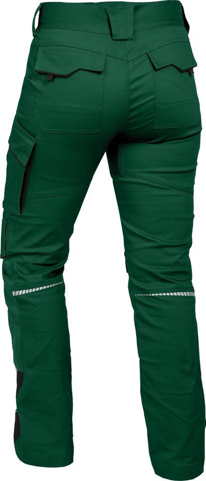 Leibwächter Arbeitshose Damen Flex-line Arbeitshose mit Reflektoren und femininer Passform (Ergonomische Passform mit Reflektoren, Funktionshose für Handwerk, L – Bild 2 von 5