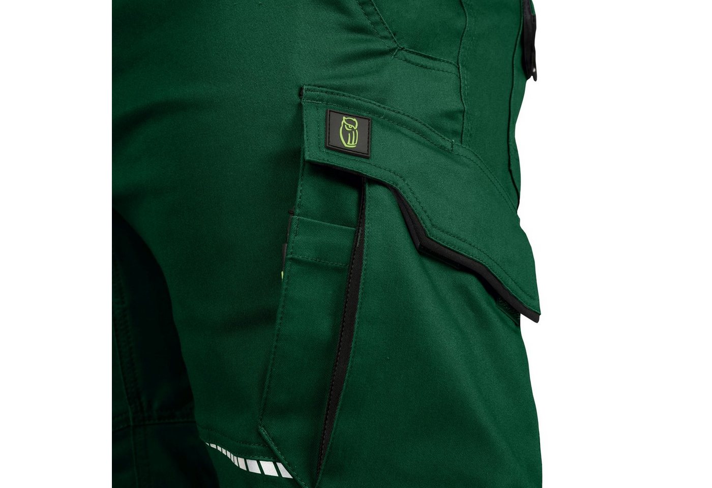 Leibwächter Arbeitshose Damen Flex-line Arbeitshose mit Reflektoren und femininer Passform (Ergonomische Passform mit Reflektoren, Funktionshose für Handwerk, L – Bild 4 von 5