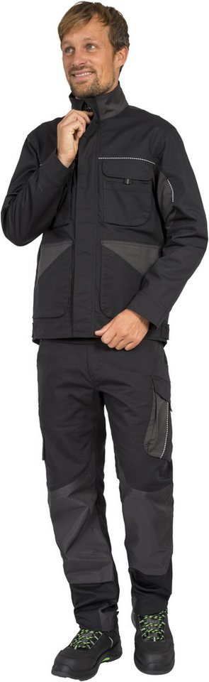 Leibwächter Arbeitshose Dynamic-Line Herren Bundhose mit Knietaschen Arbeitskleidung atmungsaktiver Stretchstoff mit Elasthan auch Übergröße – Bild 3 von 5