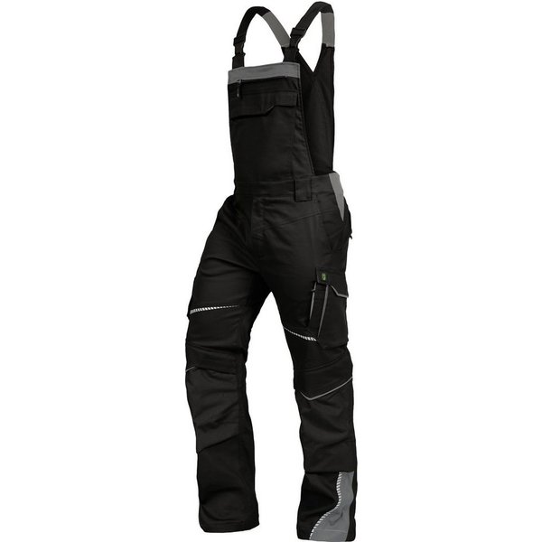 Leibwächter Arbeitslatzhose Herren Flex-Line Latzhose (Arbeitshose mit Keil im Schritt) mit Reflektoren
