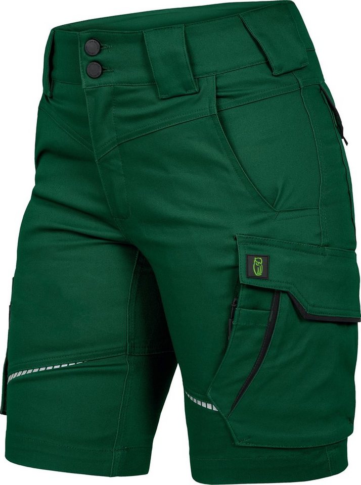 Leibwächter Arbeitsshorts Damen Flex-Line Arbeitsshort mit Reflektoren und femininer Passform (Arbeitskleidung für Handwerk, Garten oder Freizeit, mit Cargotasc – Bild 2 von 5