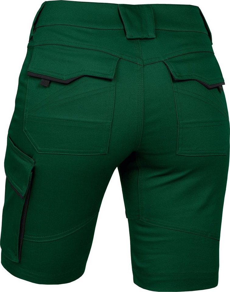 Leibwächter Arbeitsshorts Damen Flex-Line Arbeitsshort mit Reflektoren und femininer Passform (Arbeitskleidung für Handwerk, Garten oder Freizeit, mit Cargotasc – Bild 3 von 5