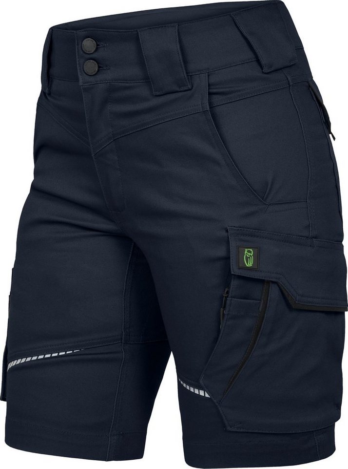 Leibwächter Arbeitsshorts Damen Flex-Line Arbeitsshort mit Reflektoren und femininer Passform (Arbeitskleidung für Handwerk, Garten oder Freizeit, mit Cargotasc – Bild 2 von 5