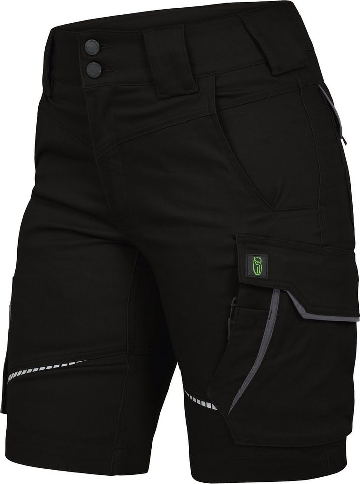 Leibwächter Arbeitsshorts Damen Flex-Line Arbeitsshort mit Reflektoren und femininer Passform (Arbeitskleidung für Handwerk, Garten oder Freizeit, mit Cargotasc – Bild 2 von 5