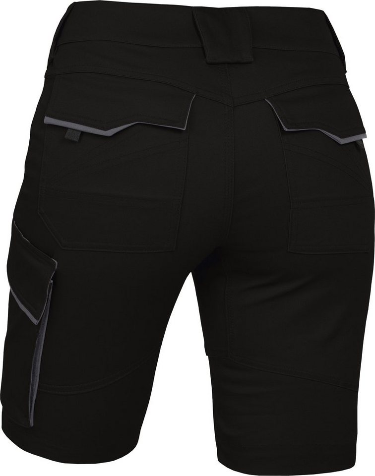 Leibwächter Arbeitsshorts Damen Flex-Line Arbeitsshort mit Reflektoren und femininer Passform (Arbeitskleidung für Handwerk, Garten oder Freizeit, mit Cargotasc – Bild 3 von 5