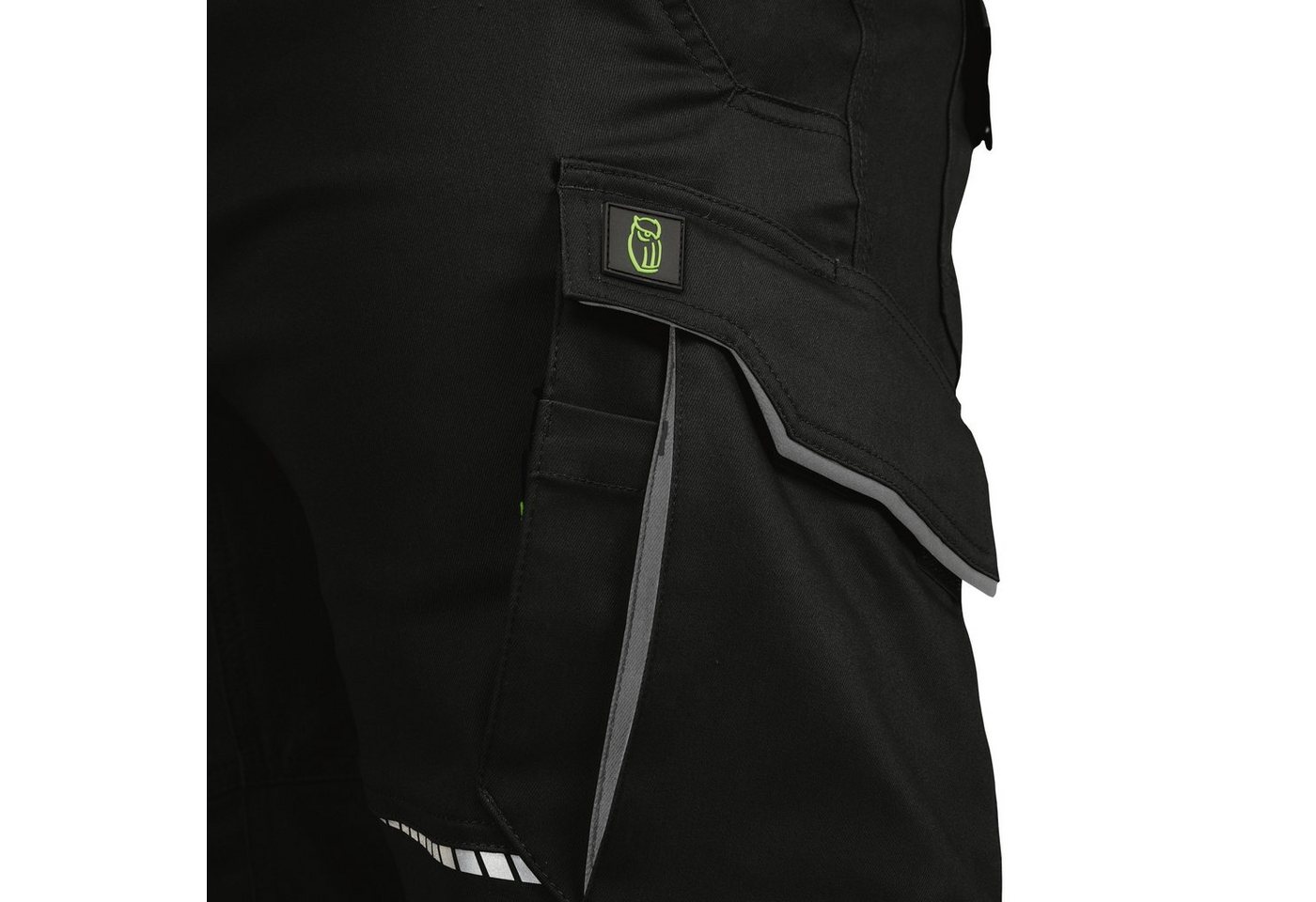 Leibwächter Arbeitsshorts Damen Flex-Line Arbeitsshort mit Reflektoren und femininer Passform (Arbeitskleidung für Handwerk, Garten oder Freizeit, mit Cargotasc – Bild 4 von 5