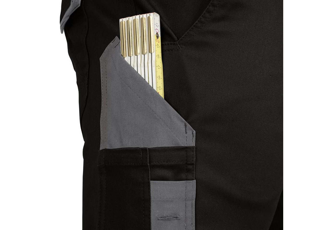 Leibwächter Arbeitsshorts Damen Flex-Line Arbeitsshort mit Reflektoren und femininer Passform (Arbeitskleidung für Handwerk, Garten oder Freizeit, mit Cargotasc – Bild 5 von 5