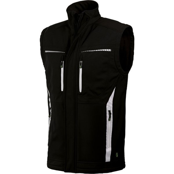 Leibwächter Arbeitsweste Flex Line Softshell Bodywarmer bequem, atmungsaktiv, wasserabweisend mit Fleecefutter
