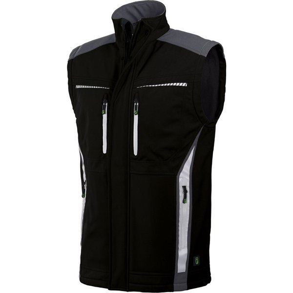 Leibwächter Arbeitsweste Flex Line Softshell Bodywarmer bequem, atmungsaktiv, wasserabweisend mit Fleecefutter