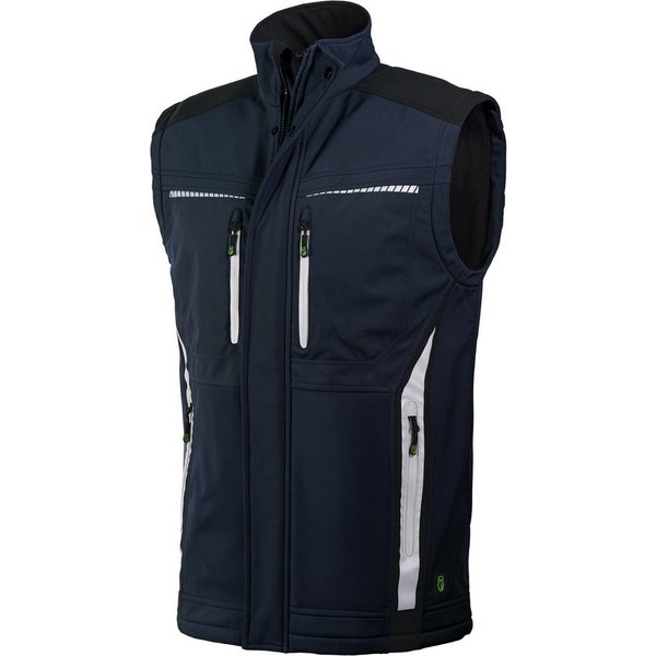 Leibwächter Arbeitsweste Flex Line Softshell Bodywarmer bequem, atmungsaktiv, wasserabweisend mit Fleecefutter