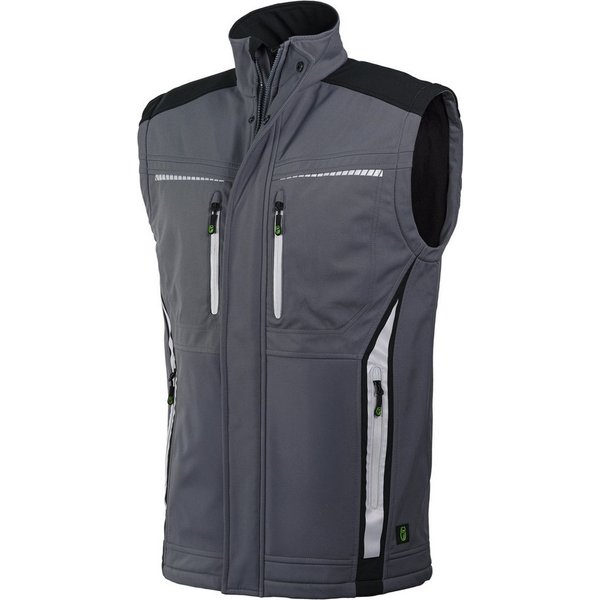 Leibwächter Arbeitsweste Flex Line Softshell Bodywarmer bequem, atmungsaktiv, wasserabweisend mit Fleecefutter