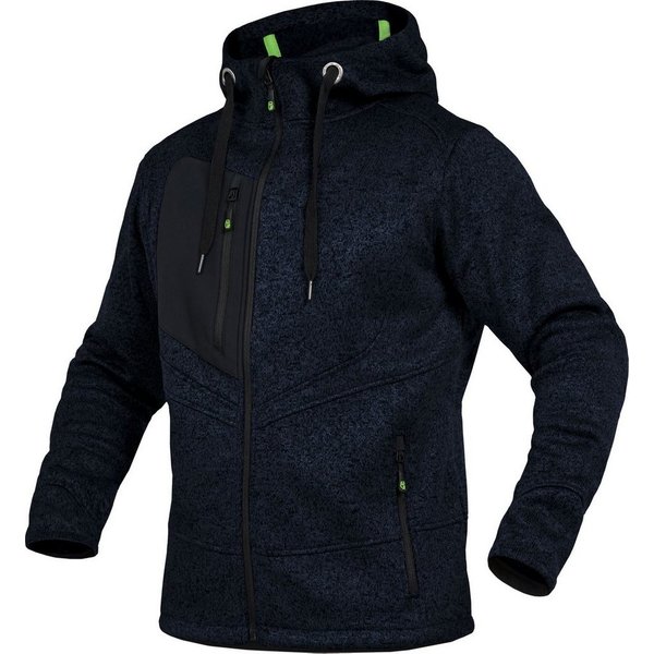 Leibwächter Kapuzenstrickjacke Casual-Line Strickjacke Unisex (Zip-Hoodie mit weicher Innenseite) Jackensaum mit Gummizug, verstellbare Kapuze mit Flachkordel