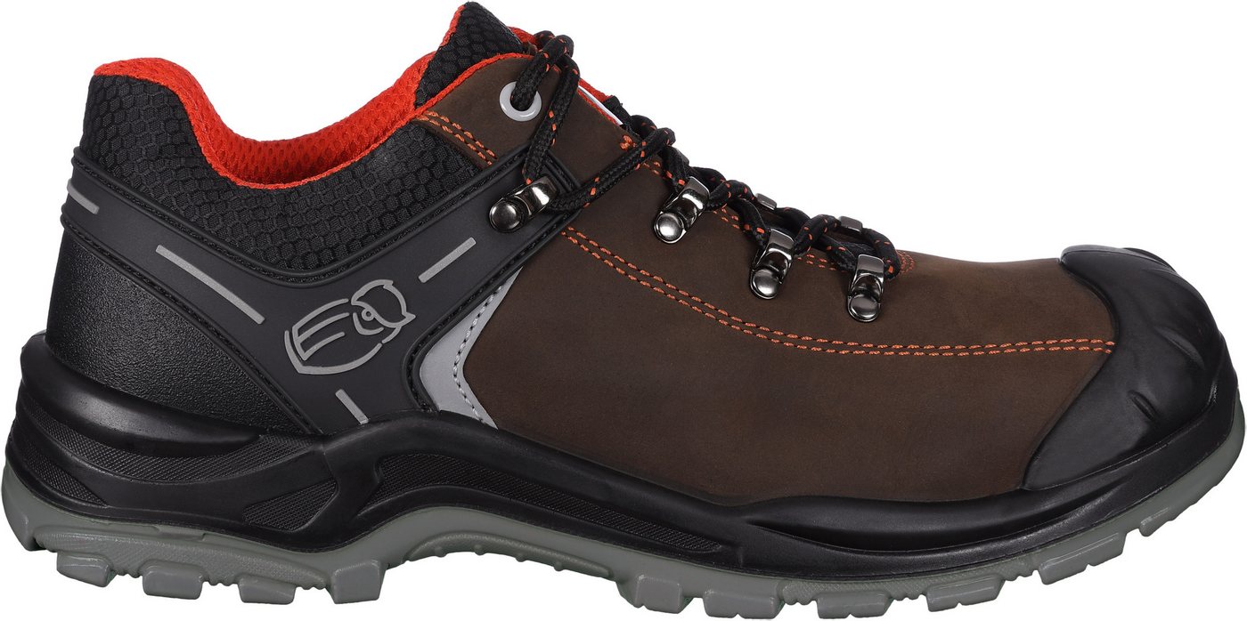 Leibwächter S3 Halbschuh Sicherheitshalbschuh Parma Arbeitsschuhe flach Sicherheitsschuh Fiberglas-Zehenschutzkappe, Reflektoreinsätze an den Seiten – Bild 3 von 5