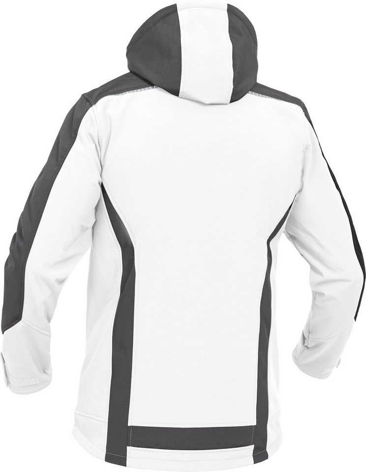 Leibwächter Softshelljacke Flex-Line Herren Übergangsjacke mit Kapuze (atmungsaktive Regenjacke, wasserdichte Softshell Arbeitsjacke) robustes 3-Lagenlaminat-So – Bild 2 von 5