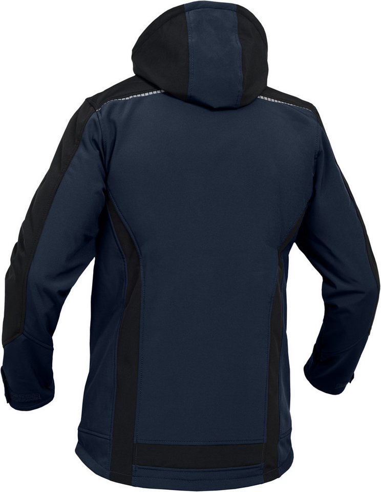 Leibwächter Softshelljacke Flex-Line Herren Übergangsjacke mit Kapuze (atmungsaktive Regenjacke, wasserdichte Softshell Arbeitsjacke) robustes 3-Lagenlaminat-So – Bild 2 von 5