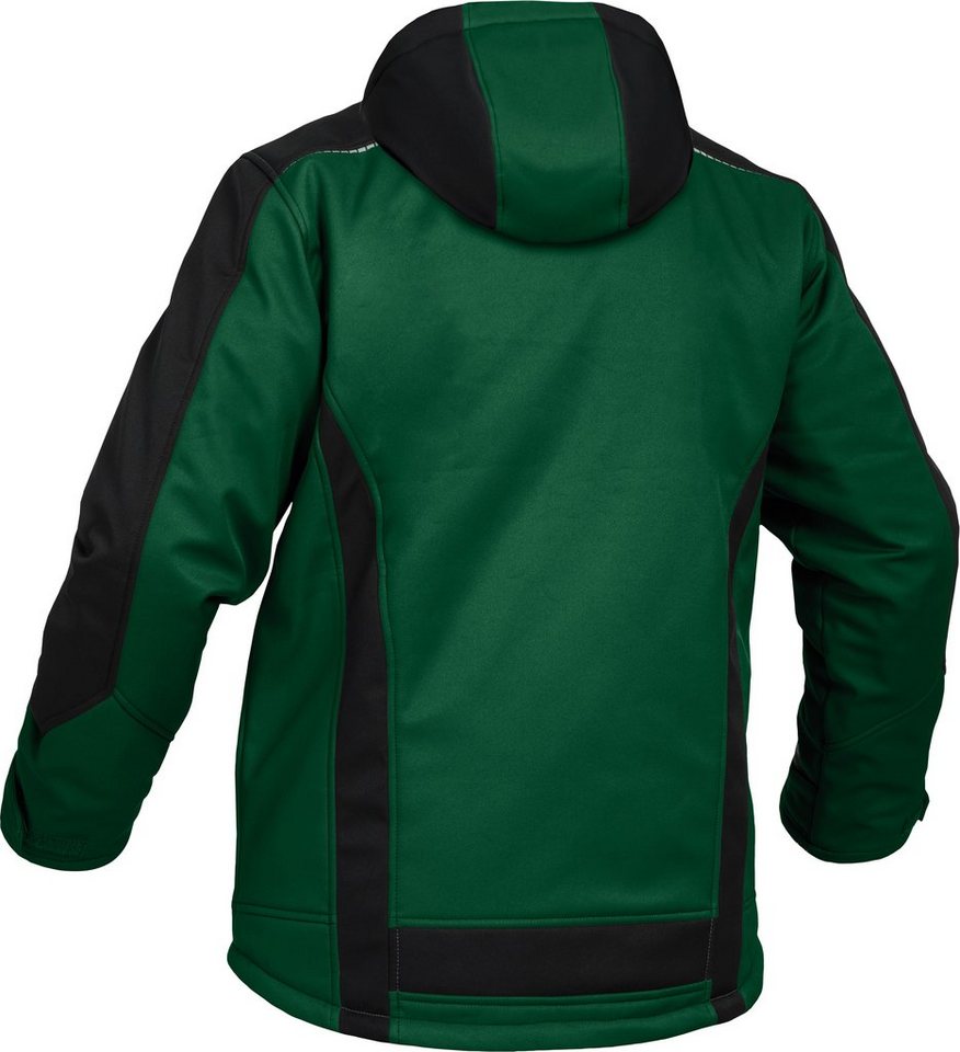 Leibwächter Winterjacke Flex-Line Herren Winter Softshelljacke mit Rückenisolierung (Winterjacke mit Reflektoren, Softshelljacke mit abnehmbarer Kapuze) atmungs – Bild 3 von 5