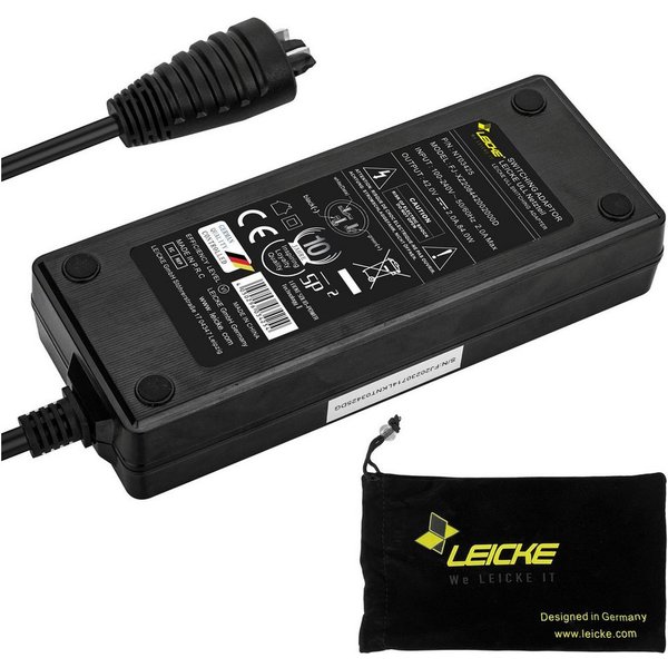 Leicke Ladegerät für Bosch 42V/36V 2A Performance Active Line E-Bike/Pedelec Batterie-Ladegerät