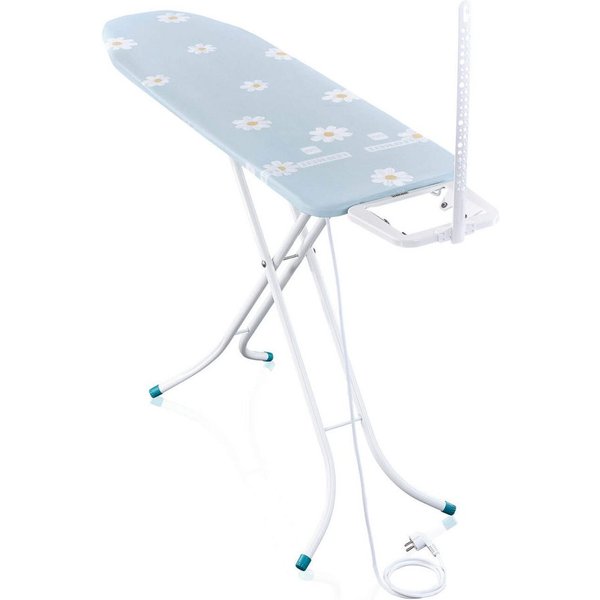 Leifheit Bügelbrett Bügeltisch Classic M Basic Plus, Bügelfläche 38.0x120.0 cm, Höhenverstellbar, 120 x 38 cm Bügelfläche, feste Bügeleisenablage