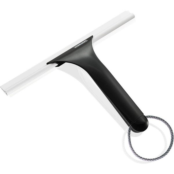Leifheit Duschabzieher Duschabzieher Cabino Black, (1-St), helle Gummilippe, Aufhängeschnur, 24cm Wischbreite
