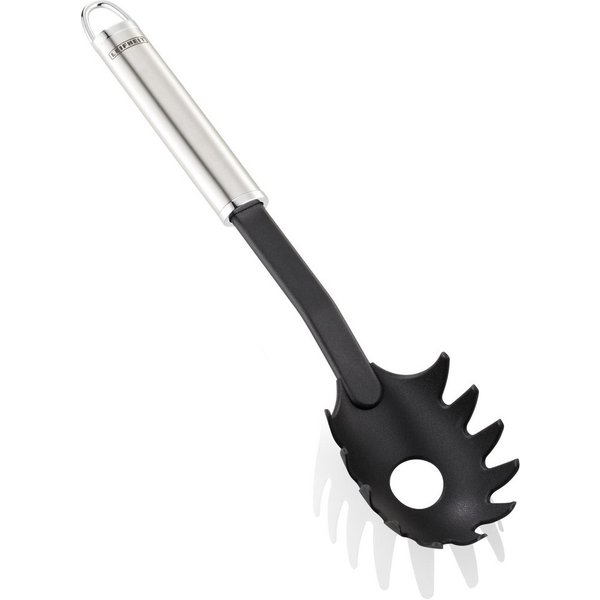 Leifheit Servierlöffel Spaghettilöffel Nylon, Edelstahl, hitzebeständiges Nylon bis 160°C, Aufhängeöse