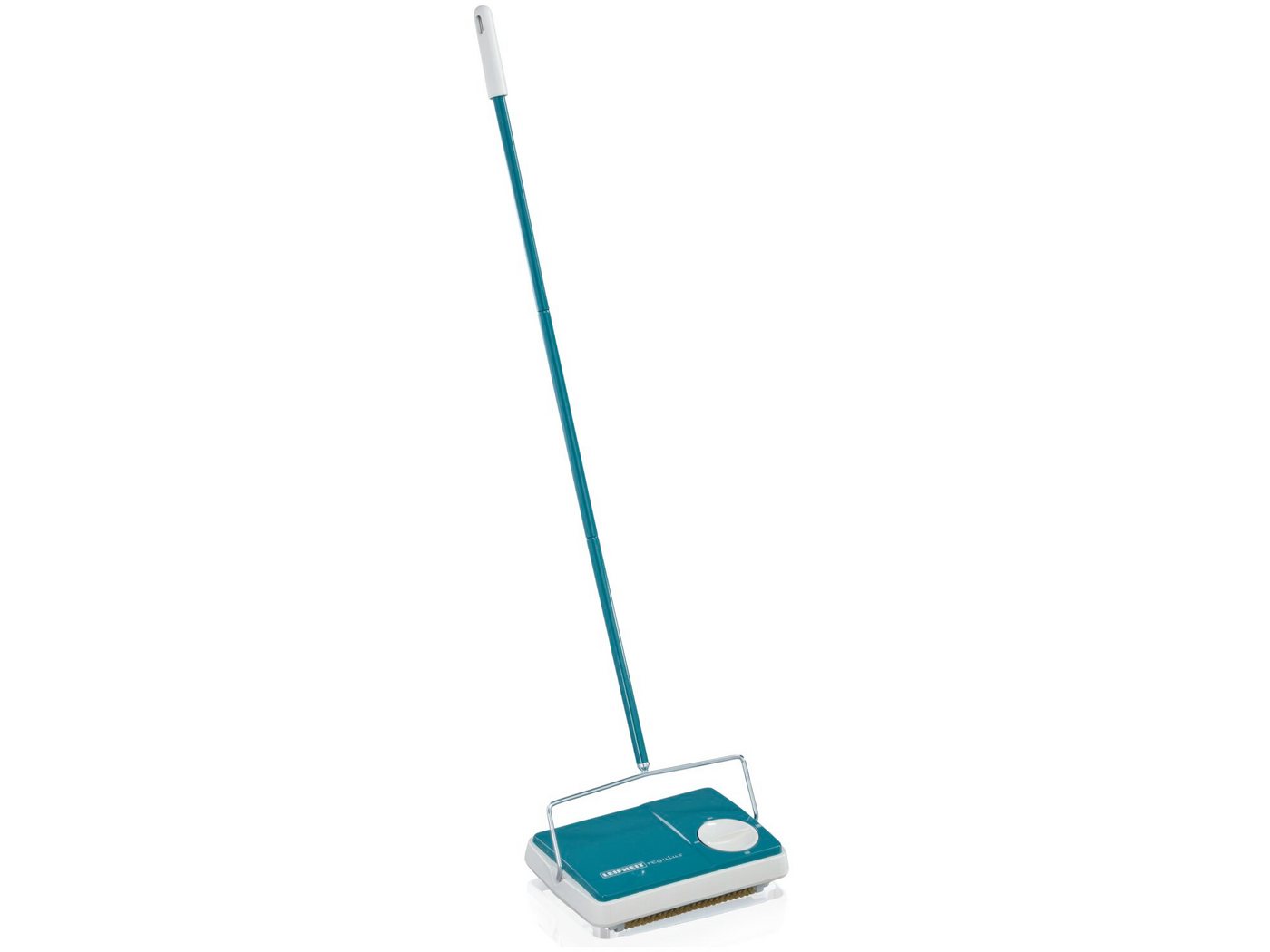 Leifheit Teppichkehrer Teppichkehrer Regulus Türkis, (2-tlg), Kehrbreite 22 cm, drei Kehrbürsten, ohne Strom und Kabel – Bild 4 von 5