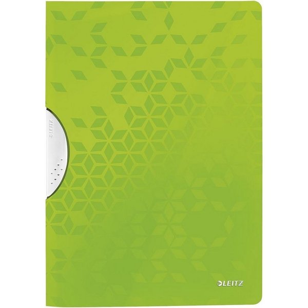 LEITZ Hefter WOW ColorClip 4185, mit Klemmfunktion, Format DIN A4, bis 30 Blatt