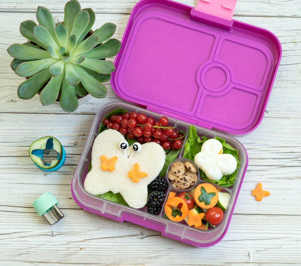 LEKKABOX Ausstechform 3er Set Schmetterlinge - Metall Ausstecher für Gemüse Obst Plätzchen, Ideal zum Ausstechen von Käse, Obst, Gemüse, Plätzchen & Co. – Bild 4 von 5