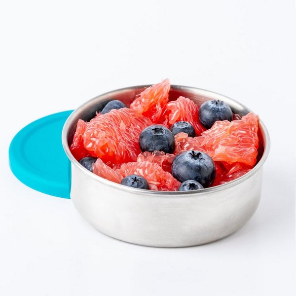LEKKABOX Lunchbox Auslaufsichere Edelstahldose, 180ml - Joghurt, Dressing & Obst To Go, Wasserdicht transportiert – Joghurt, Obst und Dips sicher mitnehmen