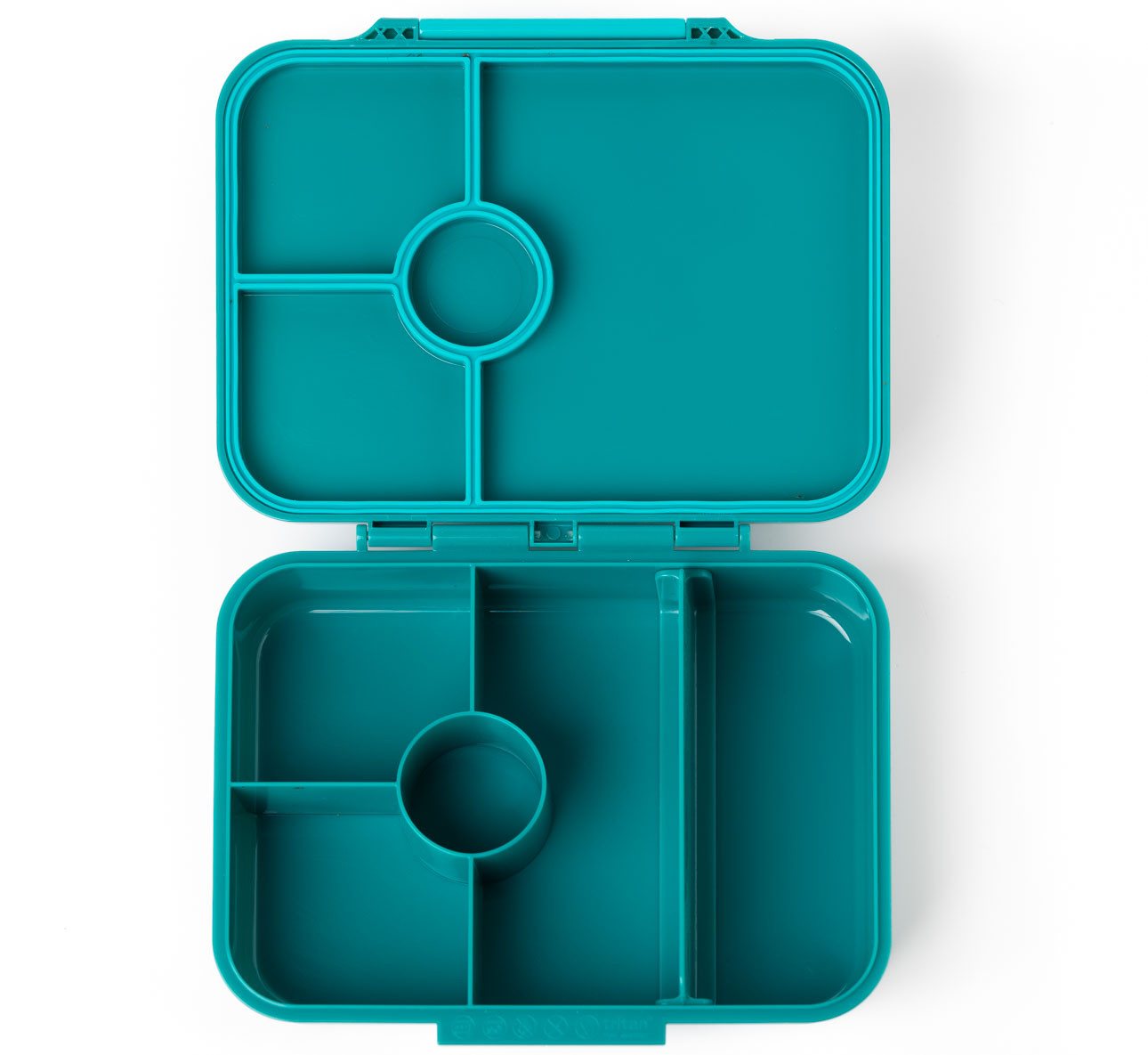 LEKKABOX Lunchbox Bentobox Brotdose, 4 Fächer - Kinder Vesperdose Brotbüchse Brotbox, Für feuchte Lebensmittel auslaufsicher, inkl. extra Trenner – Bild 3 von 5