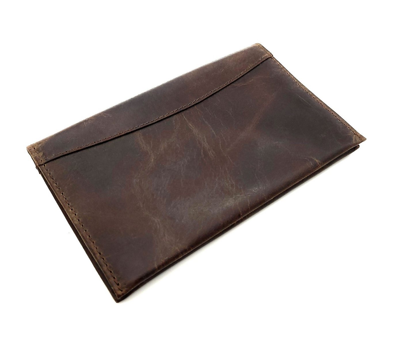 Lemasi Tabakbeutel echt Leder Tabaktasche Drehertasche Tabaketui, hält Tabak frisch, Tabakfach mit Naturkautschuk gefüttert – Bild 4 von 5