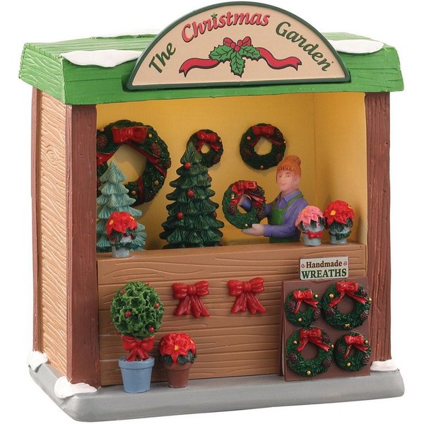 LeMax Dekoobjekt Weihnachts Marktstand Winterdorf Figuren THE CHRISTMAS GARDEN 04744