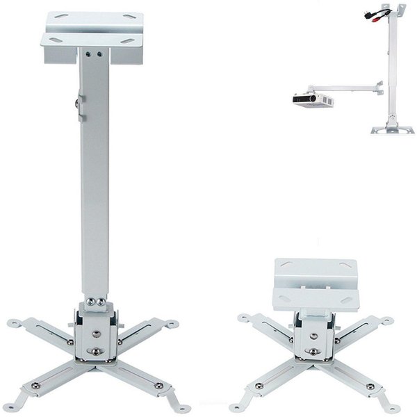 LEMLIT Beamer-Deckenhalterung Beamer Deckenhalterung und Wandhalterung, Einfache Vielseitigkeit, (1er Set, 1-tlg., 43-65cm, ausziehbar 43-65cm Projektorhalterun