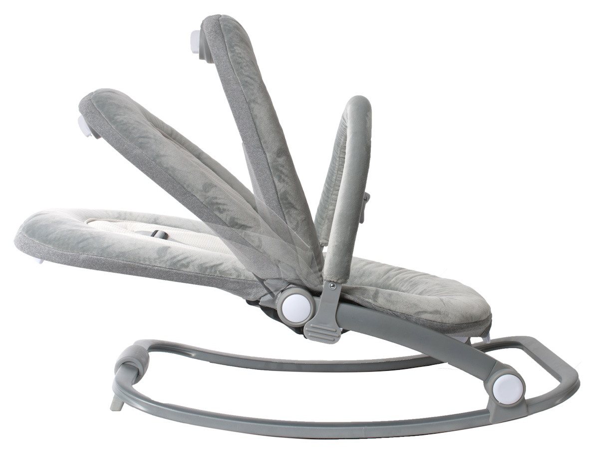 Lemodo Babywippe Babywippe B-Rocker grau mit Musik, Vibration, Spielebogen, klappbar – Bild 3 von 5