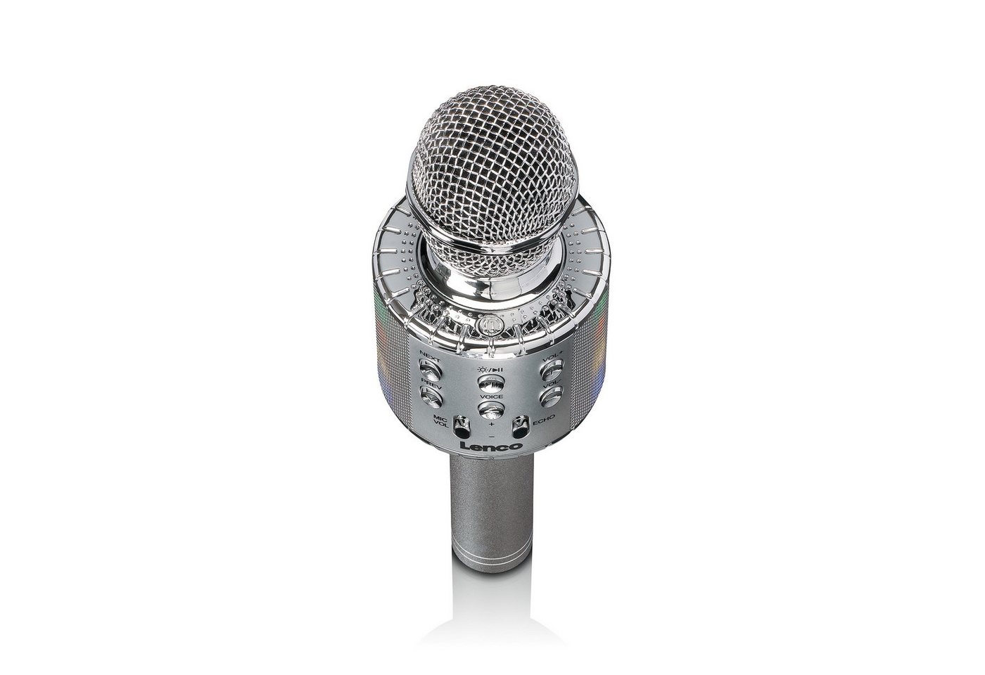 Lenco BMC-050SI Karaoke-Maschine (Bluetooth, 3 W, Bluetooth-Streaming, Stimmumwandlung, Echo- und Lautstärkeregel) – Bild 4 von 5