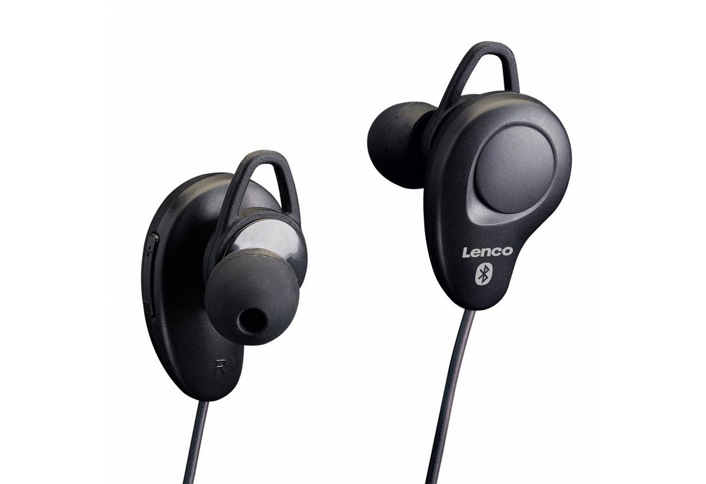 Lenco EPB-015BK In-Ear-Kopfhörer (Bluetooth, 10m Empfang, 4h. Akku - 180h. Standby & integriertes Mikrofon, Schwarz) – Bild 2 von 5