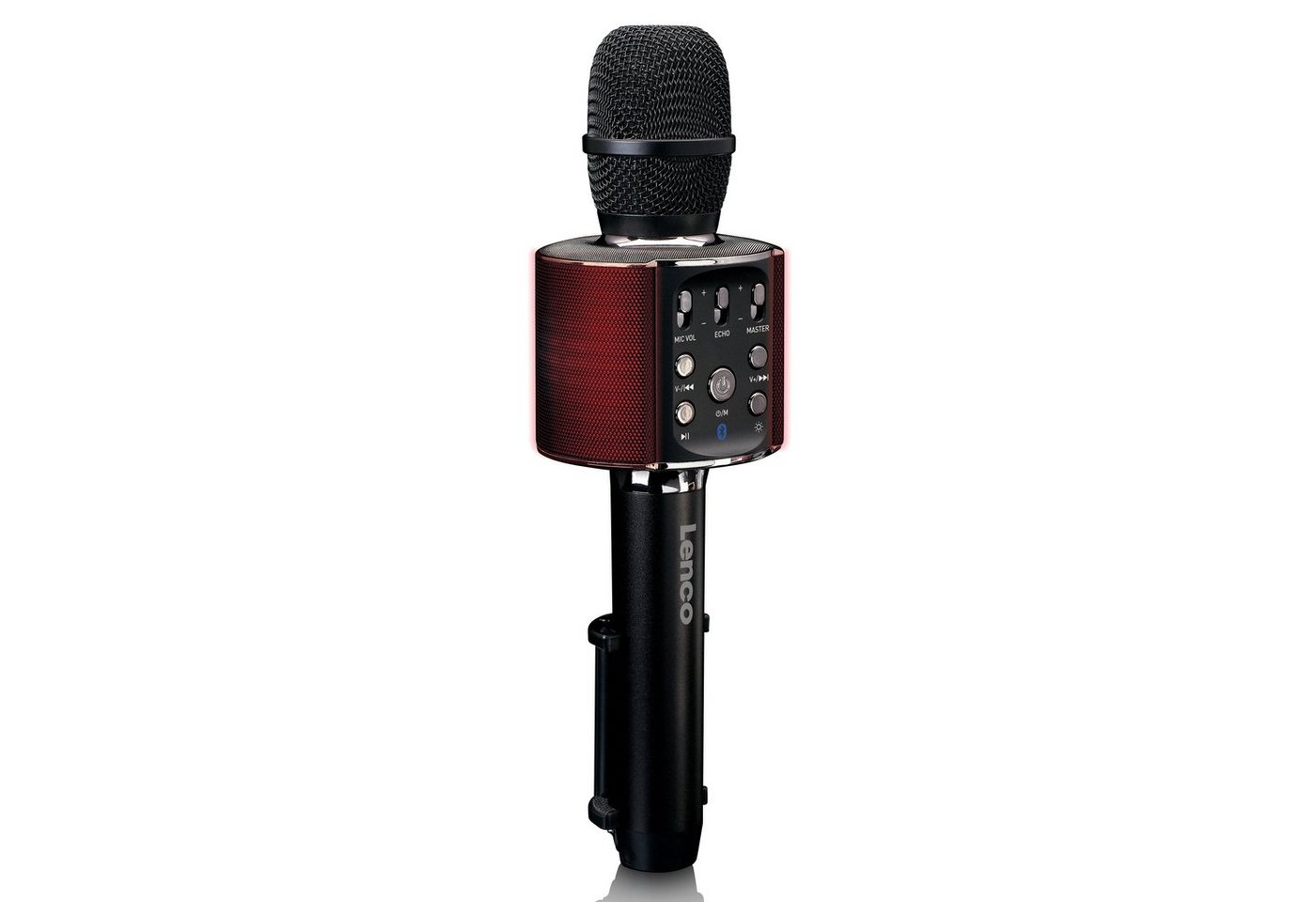 Lenco Mikrofon BMC-090BK (1-tlg), Karaoke-Mikrofon,Bluetooth 5.0,8 Std Akku,Licht & Stimmeffekte – Bild 2 von 5